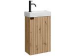 Badplaats Gäste-Wc-Möbelset, Eiche, Holz, Rechteckig, 40x68x22 cm, Badezimmer, Badezimmerschränke, Waschtischkombinationen