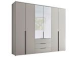 Chameo Drehtürenschrank, Kaschmir, Glas, Holzwerkstoff, 5 Fächer, 3 Schublade(n) Schubladen, 270x225x53 cm, Kinderzimmer & Jugendzimmer, Jugendmöbel, Jugendkleiderschränke