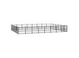 VidaXL Outdoor Hundezwinger Stahl 7,76 m, 5,82 m, 1 m