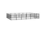 VidaXL Outdoor Hundezwinger Stahl 5,82 m, 3,88 m, 1 m