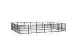 VidaXL Outdoor Hundezwinger Stahl 5,82 m, 4,85 m, 1 m