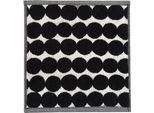 Seiftuch MARIMEKKO "RÄSYMATTO", weiß,schwarz, B:30cm L:30cm, Frottee, Obermaterial: 100% Baumwolle, Handtücher, 100% Baumwolle, weich, 30 x 30 cm