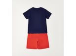 Shorts IDO "BABY BOY SUMMER SET", Mädchen, Gr. 12M, EURO-Größen, rot (navy), 100% Baumwolle, Hosen Shorts