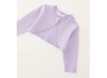 Cardigan MINIBANDA "BABY GIRL KNITWEAR", Mädchen, Gr. 9, lila, 72% Viskose, 28% Polyester, Strickjacken