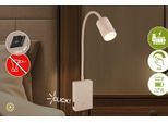BRILONER LEUCHTEN LED Leselampe "SMOOTH", beige, 1, H: 51cm, 1 Stk., Leuchten, 7x51x4,5 cm, Schlafzimmer, Kinderzimmer