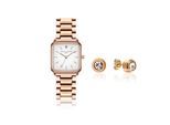 Quarzuhr AMELIA PARKER "SAD7-2", rosa (rose gold), Armbanduhren, Damen, Quarzuhr