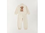 Fleeceoverall IDO "BABY GIRL TWO PIECES SET", Kinder, Gr. 24M, EURO-Größen, beige, 95% Baumwolle, 5% Elasthan, Overalls