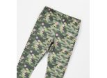 Leggings IDO "BABY GIRL TROUSERS", Mädchen, Gr. 4A, EURO-Größen, grün (grün, multicolor), 95% Baumwolle, 5% Elasthan, Hosen Leggings