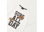 T-Shirt SARABANDA "BABY BOY SUMMER T-SHIRT", Jungen, Gr. 30M, optical weiß, 100% Baumwolle, Shirts T-Shirt