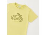 T-Shirt IDO "BABY BOY SUMMER T-SHIRT", Jungen, Gr. 4A, gelb, 100% Baumwolle, Shirts T-Shirt