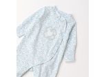 Strampler IDO "BABY GIRL ROMPERS", Kinder, Gr. 9, EURO-Größen, blau (weiß, sea grün), 95% Baumwolle, 5% Elasthan, Overalls
