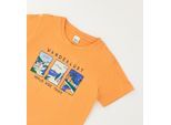 T-Shirt IDO "BABY BOY SUMMER T-SHIRT", Jungen, Gr. 18M, orange, 100% Baumwolle, Shirts T-Shirt