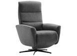 P & B Relaxsessel, Dunkelgrau, Metall, 76x104x77 cm, Relaxfunktion, Wohnzimmer, Sessel, Relaxsessel