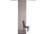 Schiebegardine HOMING "Manhattan", braun (haselnuss), B:60cm H:245cm, Polyester, Gardinen, Schiebegardine, modern, Wohnzimmer, Schlafzimmer