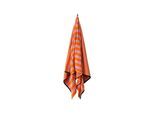 Badetücher HERZBACH HOME "Good Vibes", orange (orange, pink), 3 Stk., Obermaterial: 100% Baumwolle CO., Handtücher, Badetücher, 550g/m², Premium-Qualität, 100% Baumwolle