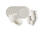 Geschirr-Set VILLEROY & BOCH "Frühstücks-Set Toy's Delight Royal Classic 18er Set weiß", weiß, 18, Porzellan, Geschirr-Sets, Geschirr-Set, Spülmaschinengeeignet, Mikrowellenfest