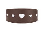 Hunter Windhundhalsband love braun S-M