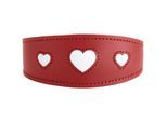 Dog Sport HUNTER Windhundhalsband love rot XS