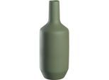 Dekovase LEONARDO "Keramikvase MILANO", grün, B:15cm H:40cm T:15cm, Keramik, Vasen, Dekovase