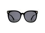 Moschino Vierkante Unisex Zwarte Grijze Zonnebril