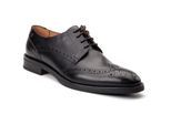 Base London Pocket Leren Heren Zwarte Brogues Schoenen