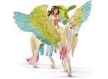Spielfigur SCHLEICH "BAYALA, Surah mit Glitzer-Pegasus (70566)", bunt, Spielfiguren, Kinder, Kunststoff, Spielfigur