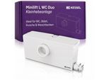 KESSEL Minilift L WC Duo Kleinhebeanlage 28523 für fäkalienhaltiges Abwasser, 2 Pumpen mit Schneidwerk, WLAN-Funktion, Alarm, steckerfertig, EN 12050-3