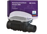 KESSEL Rückstauverschluss Staufix SWA DN 150 73150.10 freiliegend, für fäkalienfreies Abwasser, 2 mechanische Rückstauklappen, Notverschluss, EN 13564