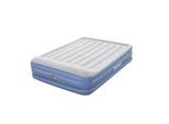 Bestway , Blau, Grau , Kunststoff , 203x152x46 cm , GS-geprüft , integrierte elektrische Pumpe, integriertes Kissen, beflockte Schlafseite ,