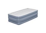 Bestway , Grau, Dunkelblau , Metall, Kunststoff , 97x51x191 cm , RoHS, GS-geprüft , integrierte elektrische Pumpe, beflockte Schlafseite ,