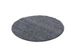 Ayyildiz , Grau , Textil , Uni , rund , Oeko-Tex® Standard 100 , für Fußbodenheizung geeignet, schmutzabweisend, für Hausstauballergiker geeignet, lichtunempfindlich, antistatisch, pflegeleicht, strapazierfähig, leicht zusammenrollbar ,