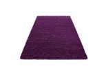 Ayyildiz , Lila , Textil , Uni , rechteckig , 80x250 cm , Oeko-Tex® Standard 100 , für Fußbodenheizung geeignet, schmutzabweisend, für Hausstauballergiker geeignet, lichtunempfindlich, antistatisch, pflegeleicht, strapazierfähig, leicht zusammenrollbar ,