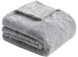Wohndecke BUGATTI "bugatti Wohndecke Felloptik", grau (hellgrau), B:150cm L:200cm, Polyester, Wohndecken, Wohndecke, besonders weich