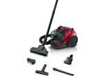 BOSCH Bodenstaubsauger "Serie 4 BGS21CAR, Hygiene-Filter, XXL-Polsterdüse, XXL-Fugendüse", rot (cranberry), B:30,1cm H:29cm T:44,6cm, Bodenstaubsauger, 10 J. Motorgarantie, ideal zur Fahrzeug-Innenreinigung, kompakt, rot