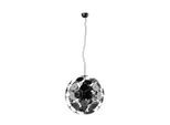 Trio Leuchten , Schwarz, Chromfarben , Metall, Glas , 150 cm , höhenverstellbar ,