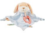 Schmusetuch STERNTALER "Hase HanniM", Baby, blau (graublau), Polyester, Schnuffeltücher, mit Beißring aus Silikon