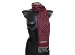 Echarpe unisexe Missoni en cachemire à carreaux bordeaux pour hommes