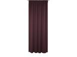 Vorhang WIRTH "Newbury", lila (aubergine), B:130cm H:145cm, Baumwolle, Polyester, Gardinen, Vorhang, nach Maß