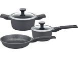 Topf-Set GSW "Easy Click", schwarz, Töpfe, Topf-Set, Induktion