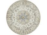 Teppich LUXOR LIVING "Prima 3", beige (creme), H:7mm Ø:100cm, Kunstfaser, Teppiche, Teppich, Kurzflor, Orient-Optik, Vintage Design, auch als Läufer erhältlich