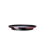 Tablett FINK STUDIO "POP ART", rot, schwarz, B:30cm H:6cm T:30cm Ø:30cm, Aluminium, Edelstahl, Tabletts, in Geschenkverpackung