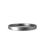 Tablett FINK STUDIO "ICE LOVE", grau, B:35,5cm H:4cm T:35,5cm Ø:35,5cm, Edelstahl, Tabletts, in Geschenkverpackung