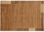 Wollteppich OCI DIE TEPPICHMARKE "Lunaso" Gr. 2, braun (cappuccino), B:90cm H:7mm L:160cm, Wolle, Teppiche, Kurzflorteppich Knüpfteppich Schurwollteppich Teppich, reine Wolle, handgeknüpft, Wohnzimmer