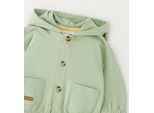 Sweatshirt MINIBANDA "BABY BOY SWEATER", Jungen, Gr. 18, sage grün, 100% Baumwolle, Sweatshirts Sweatshirt