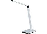 LED Tischleuchte Fischer&Honsel Bright, 9 W, verstellbar, Sensordimmer, L 200 x B 160 x H 790 mm, Metall, silber