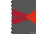 LEITZ® Office Collegeblock 449800 DIN A5, PP, kariert, rot