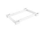 Schäfer Shop Genius Stahlsockel TETRIS WOOD, Zurückgesetzt, für Regale/Schränke B 400 mm, weiss