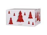 Versandkartons, mit Motiv „Tannenbaum“, bis 30 kg, Aussenmasse 406 x 306 x 210 mm, Feinwellpappe, weiss-braun, 20 Stück