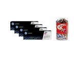 HP Sparset Color LaserJet 131A (CYMK) Toner schwarz + Celebrations, GRATIS, original