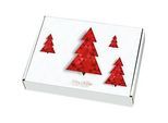 Maxibriefkartons, mit Motiv „Tannenbaum“, portooptimiert, bis 20 kg, Aussenmasse 250 x 174 x 50 mm, Mikrowellpappe, weiss-braun, 20 Stück